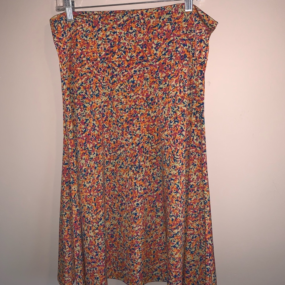 LulaRoe Cassie (fits as a large) XL colorful skirt